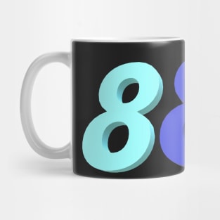 Three Dimensional Eighty Eights Mug